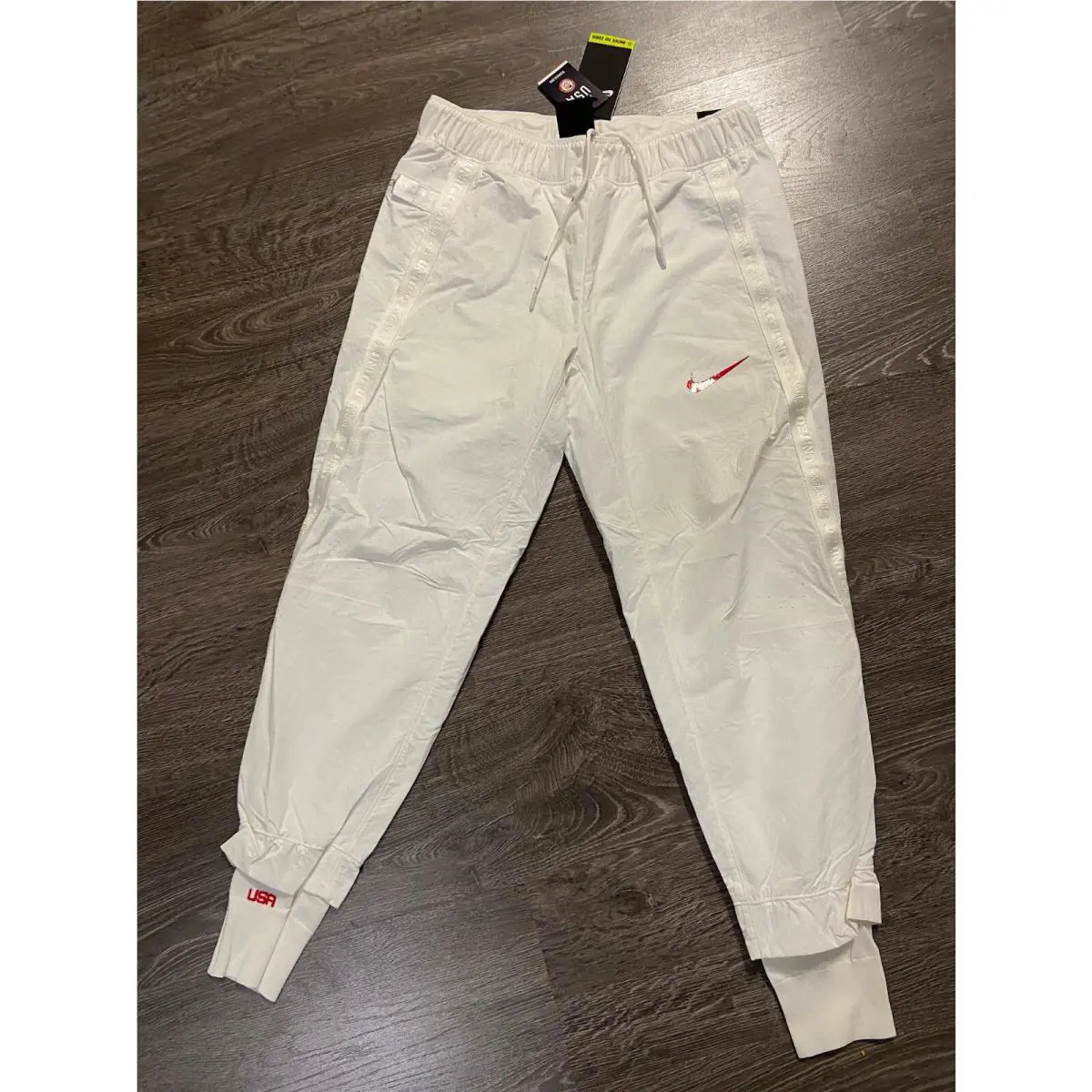 Nike Team Usa Olympics Medal Stand Pants Men`s Size L White CK4559-100
