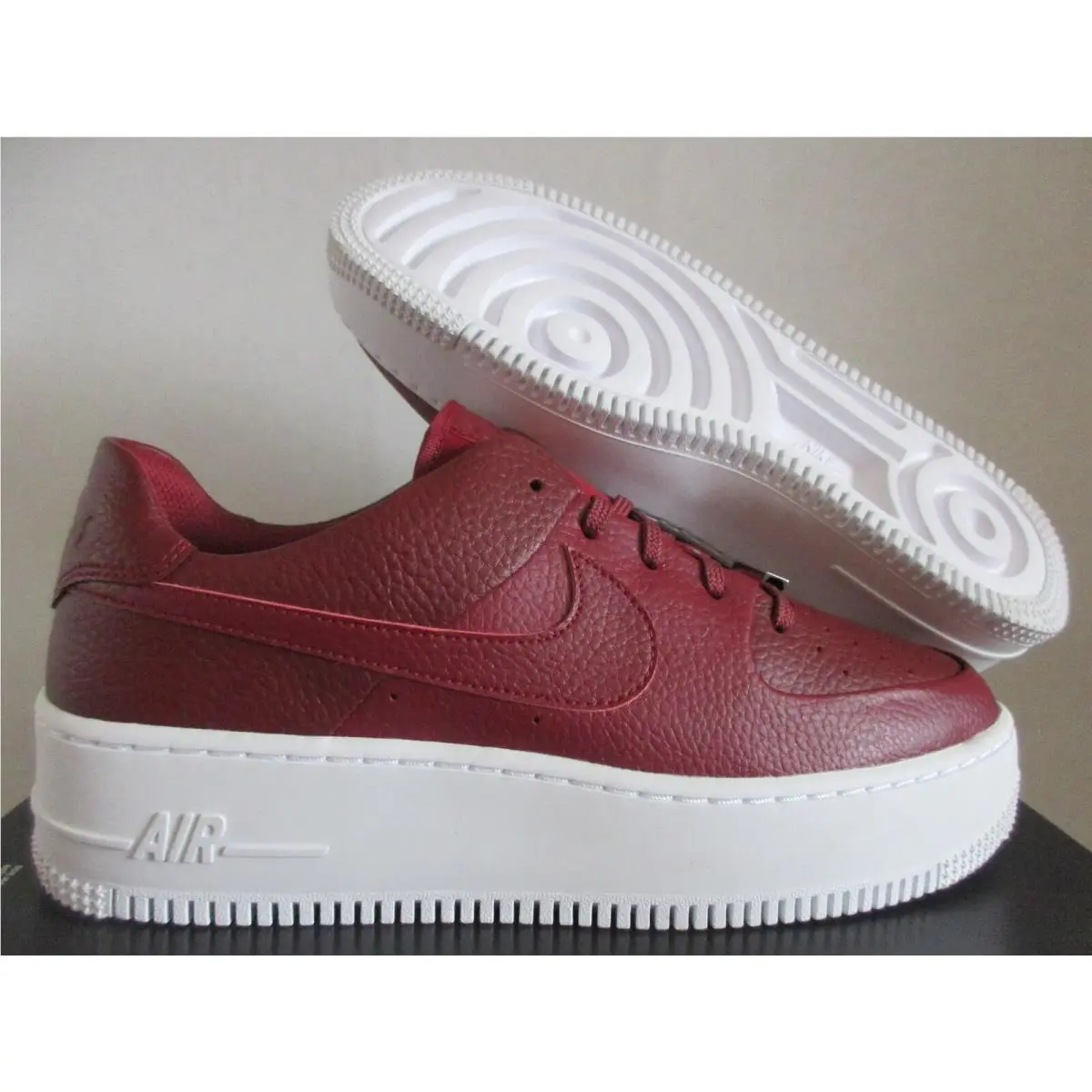 Wmns Nike Air Force 1 AF1 Sage Low Team Red-noble Red SZ 12 AR5339-602
