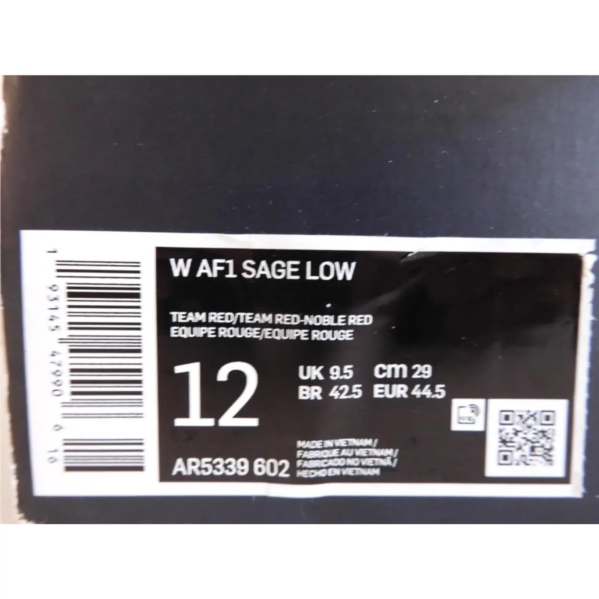 Nike shoes - Nike Air Force 1 Sage - AR5339-602 - Red (UPC: 193145479906) 3