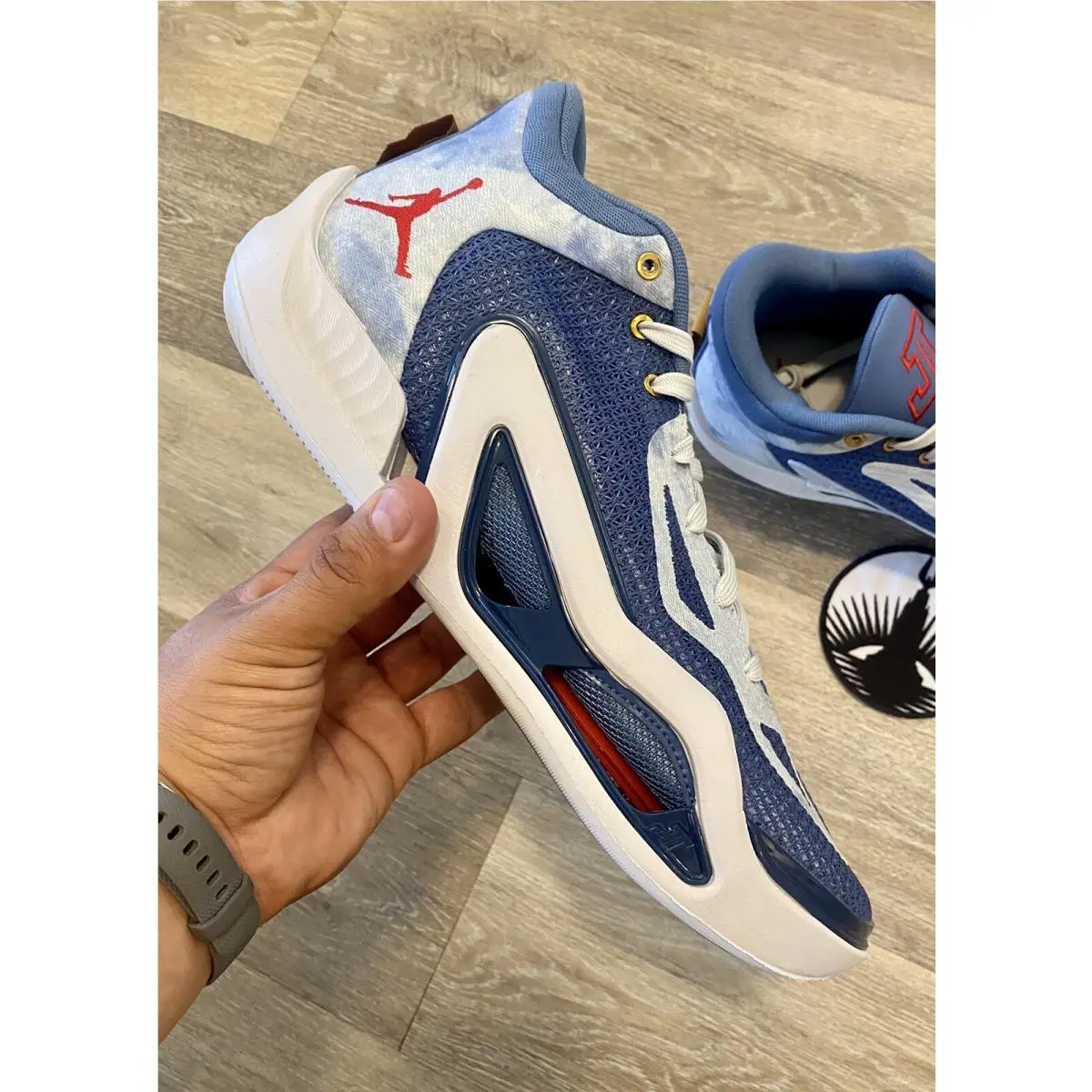 Nike shoes - Jordan Tatum 1 - Tatum - DZ3320-400 - Stone Blue/University Red/Mystic Navy (UPC: 196608267812) 8