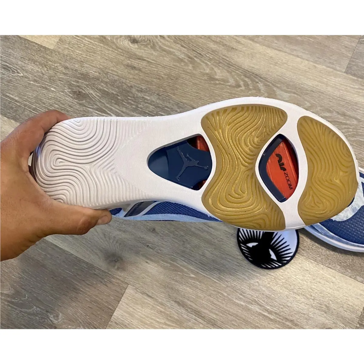 Nike shoes - Jordan Tatum 1 - Tatum - DZ3320-400 - Stone Blue/University Red/Mystic Navy (UPC: 196608267812) 9