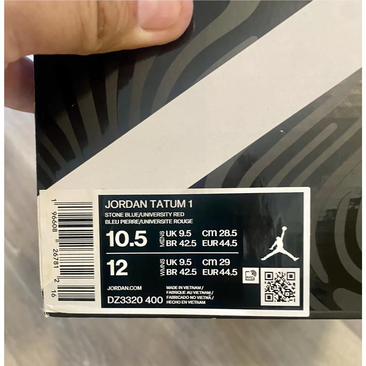Nike shoes - Jordan Tatum 1 - Tatum - DZ3320-400 - Stone Blue/University Red/Mystic Navy (UPC: 196608267812) 10