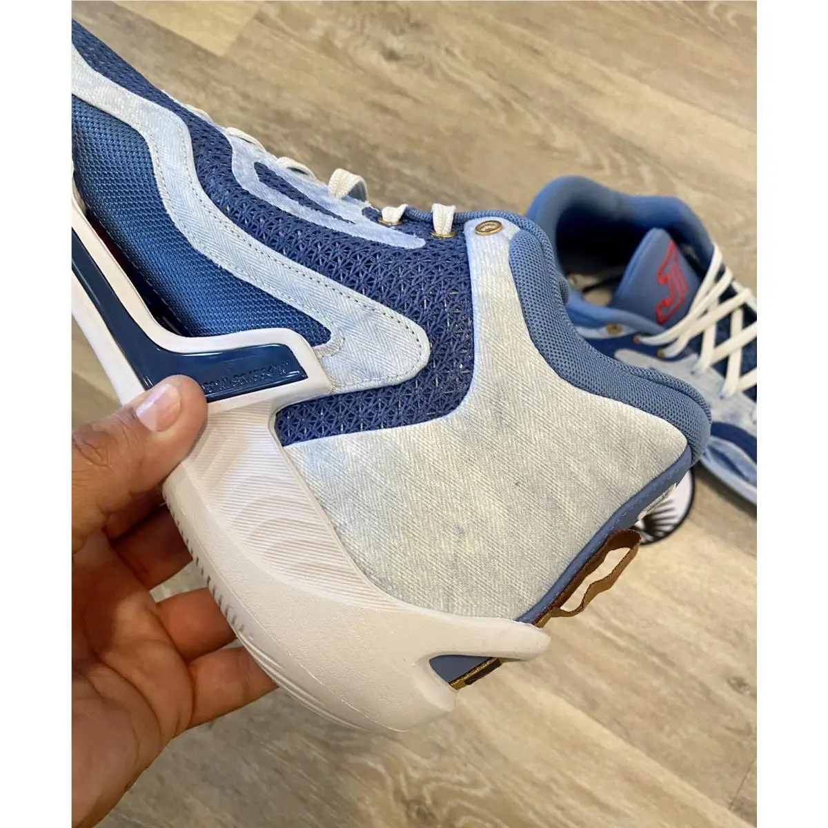 Nike shoes - Jordan Tatum 1 - Tatum - DZ3320-400 - Stone Blue/University Red/Mystic Navy (UPC: 196608267812) 1
