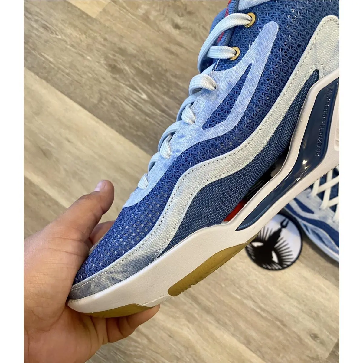 Nike shoes - Jordan Tatum 1 - Tatum - DZ3320-400 - Stone Blue/University Red/Mystic Navy (UPC: 196608267812) 2