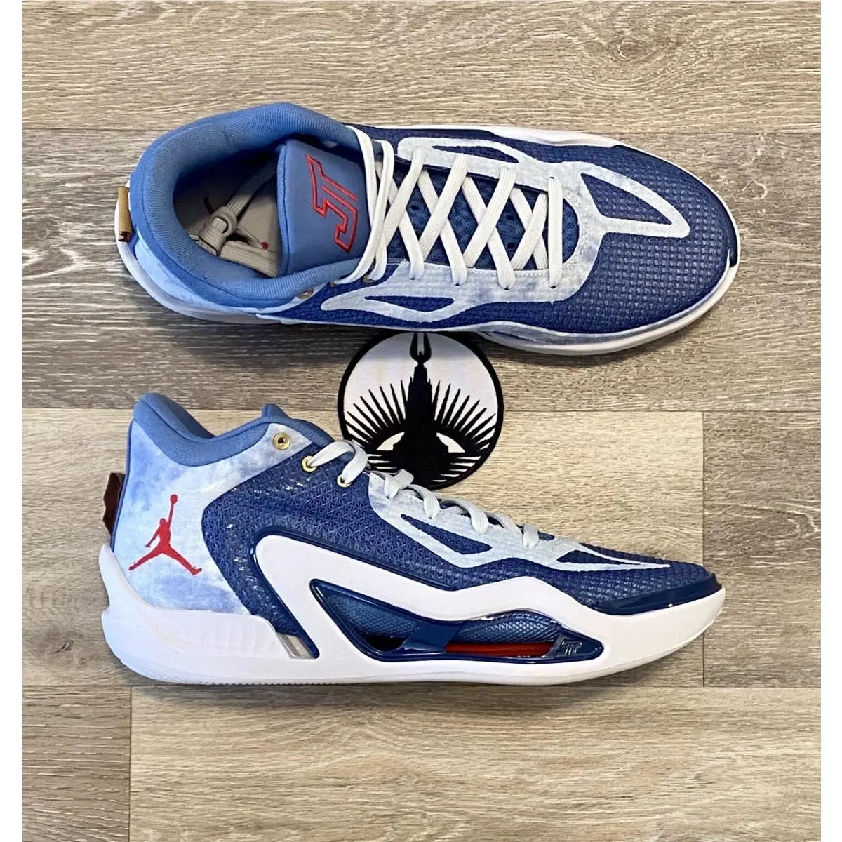 Nike shoes - Jordan Tatum 1 - Tatum - DZ3320-400 - Stone Blue/University Red/Mystic Navy (UPC: 196608267812) 5