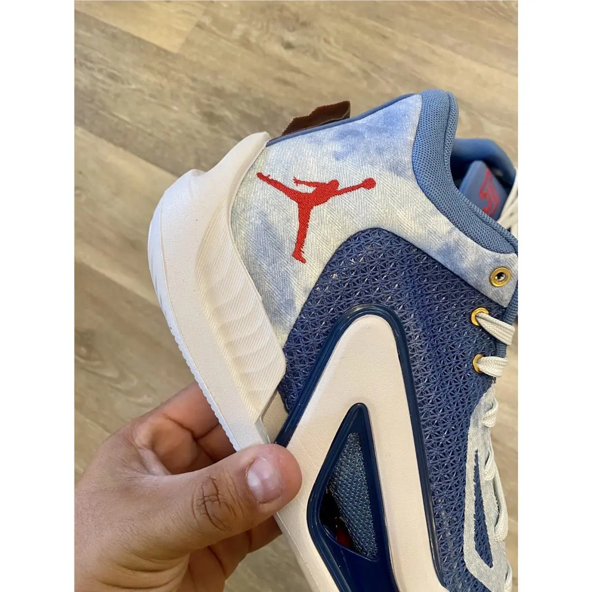 Nike shoes - Jordan Tatum 1 - Tatum - DZ3320-400 - Stone Blue/University Red/Mystic Navy (UPC: 196608267812) 7