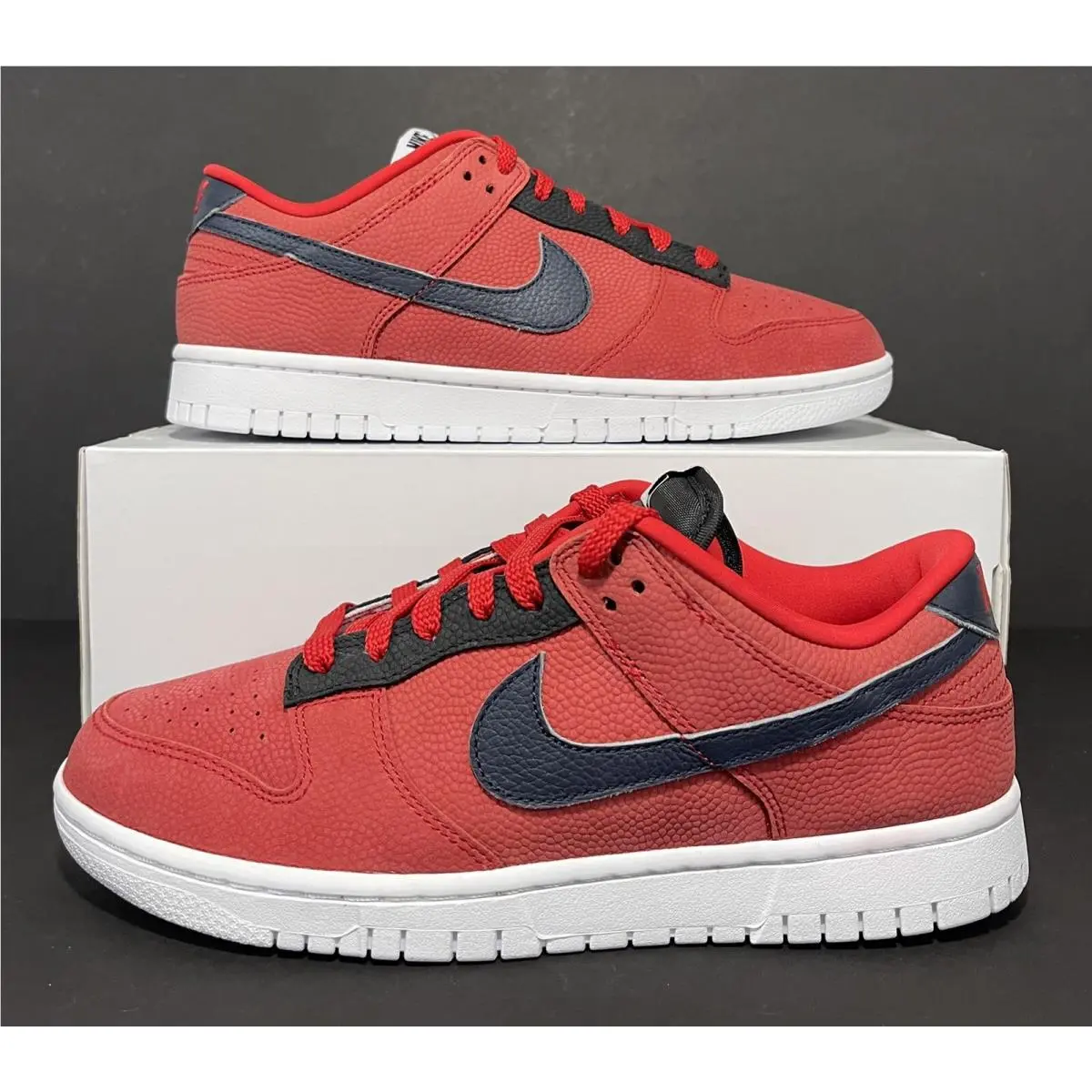 Nike Dunk Low ID By You Red AH7980-992 Women`s Size 9 No Lid
