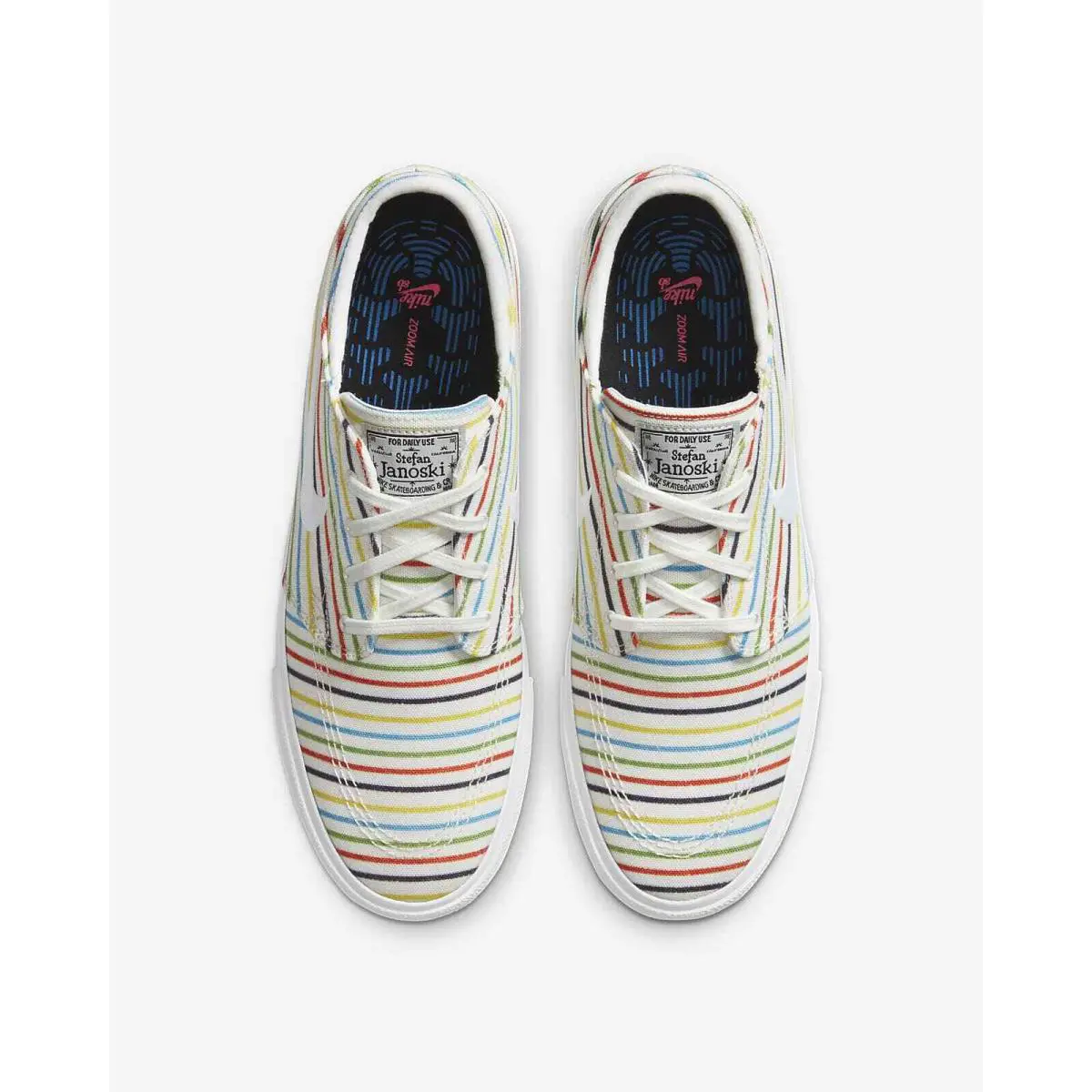 Nike shoes - White Multicolor Pinstripe 1