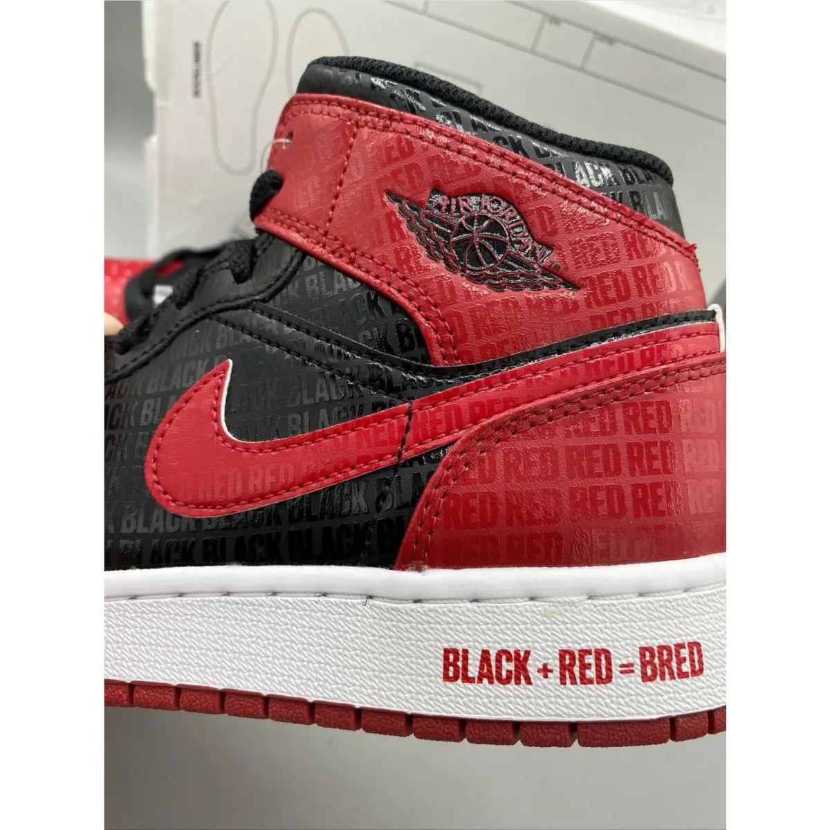 Nike shoes - Air Jordan 1 Mid - Air Mid - DM9650-001 - Black Red (UPC: 0195869257143) 1