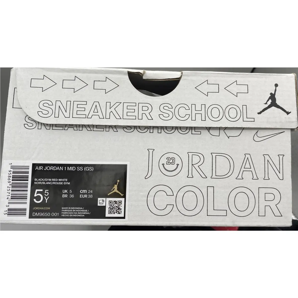 Nike shoes - Air Jordan 1 Mid - Air Mid - DM9650-001 - Black Red (UPC: 0195869257143) 7
