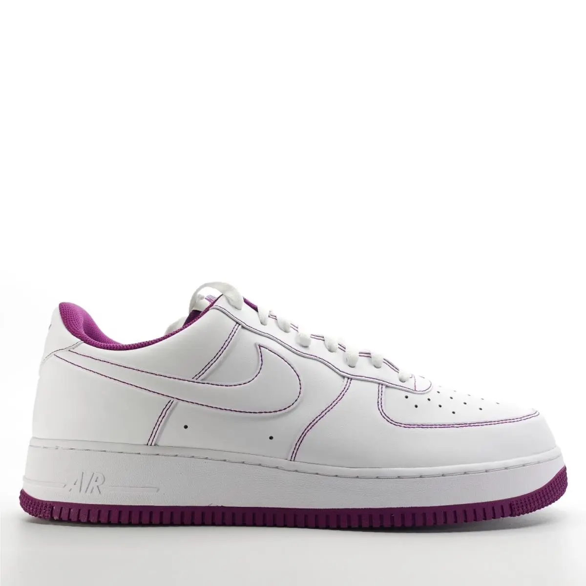 Nike Air Force 1 `07 Stitch White Viotech Purple Sneakers Mens 15 CV1724-105