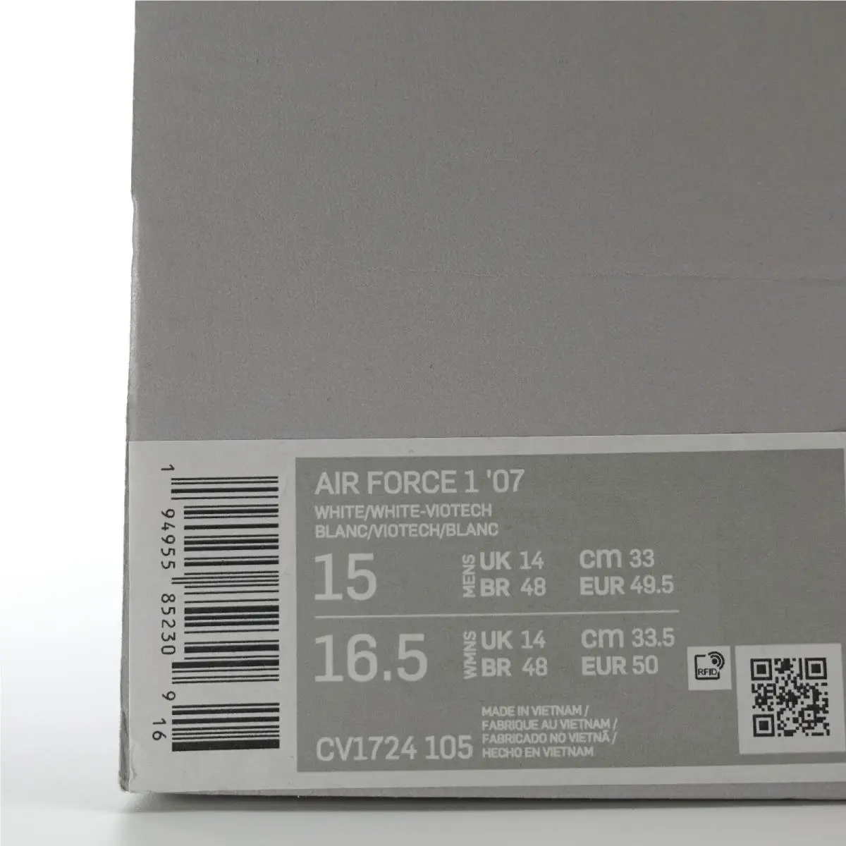 Nike shoes - Nike Air Force 1 - Air Force - CV1724-105 - White, Purple (UPC: 194955852309) 10