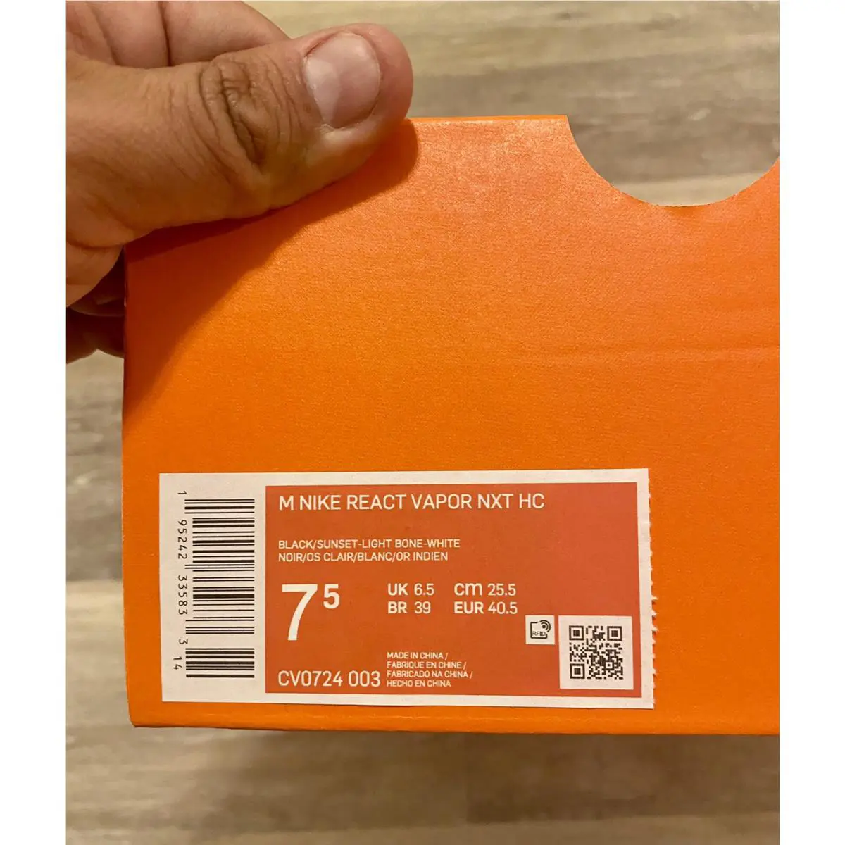 Nike shoes - Nike React Vapor - React Vapor - CV0724-003 - Black Sunset/Light Bone (UPC: 195242335833) 10