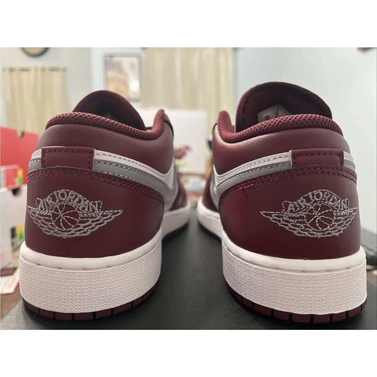 Nike shoes - Air Jordan 1 - Air - 553560 615 - Cherrywood Red/Cement Grey 8