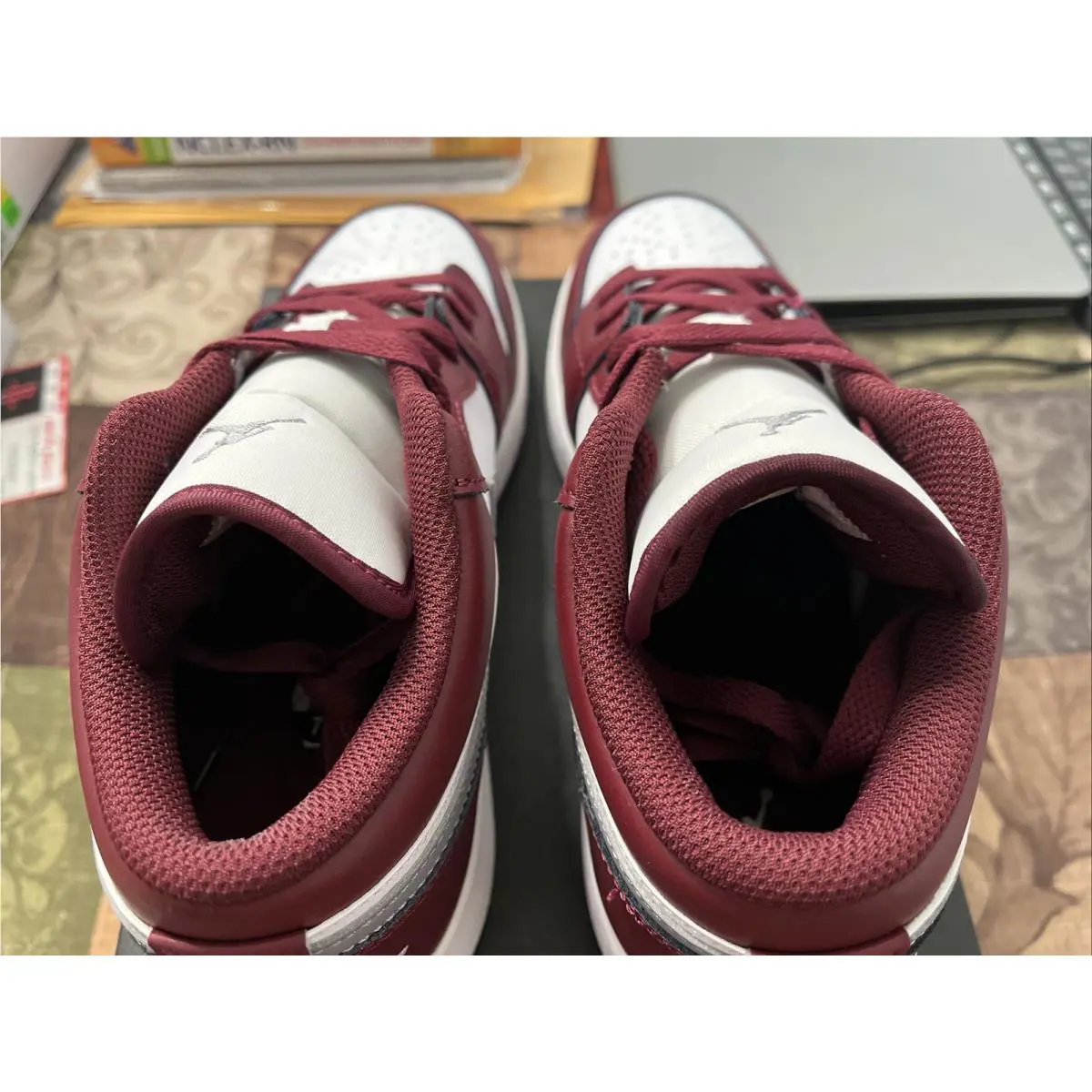 Nike shoes - Air Jordan 1 - Air - 553560 615 - Cherrywood Red/Cement Grey 9