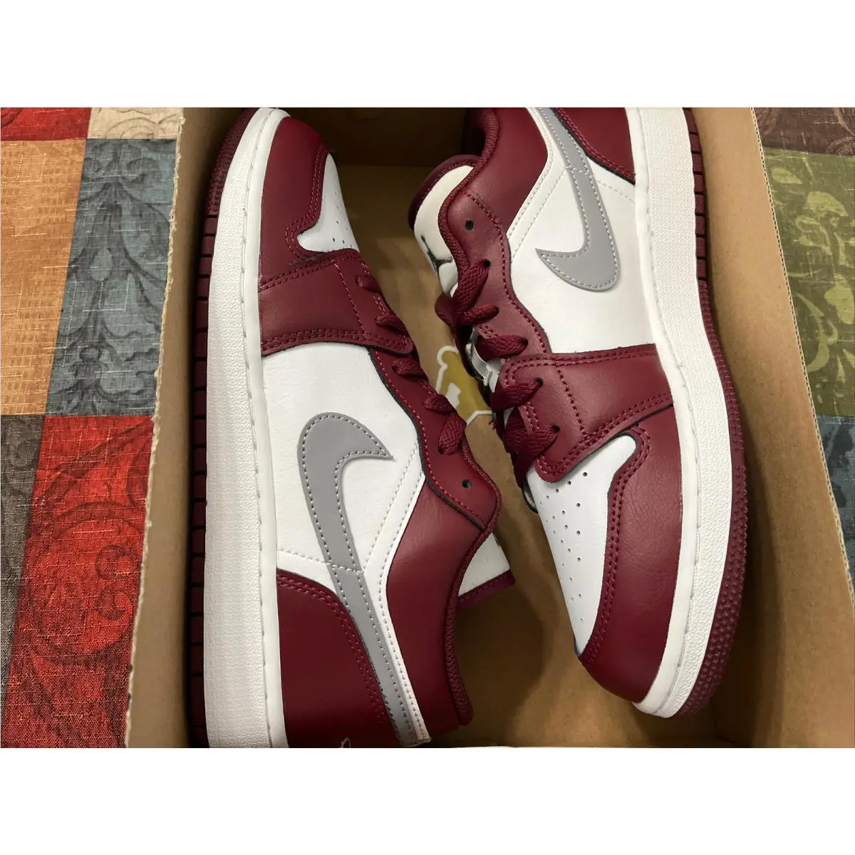 Nike shoes - Air Jordan 1 - Air - 553560 615 - Cherrywood Red/Cement Grey 13