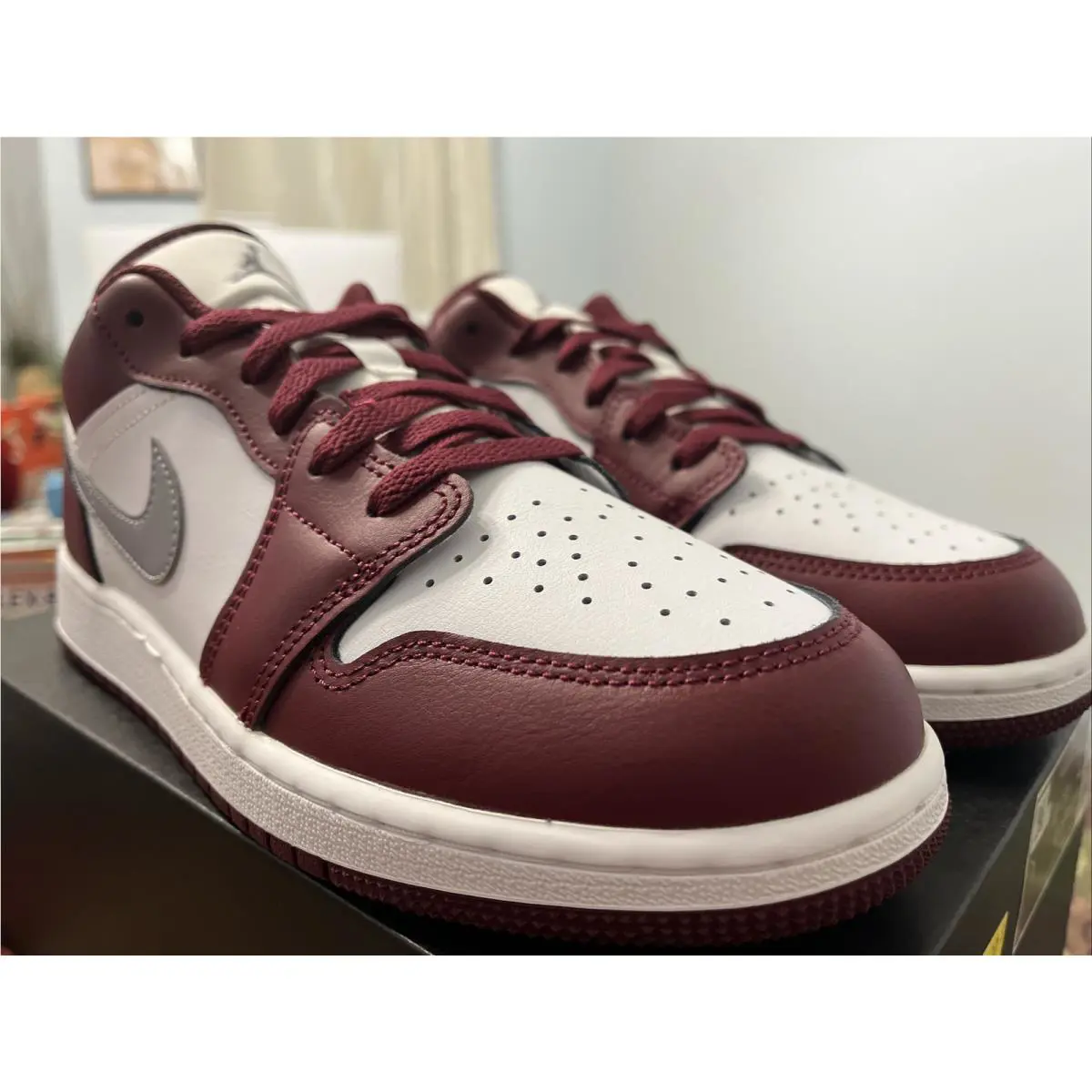Nike shoes - Air Jordan 1 - Air - 553560 615 - Cherrywood Red/Cement Grey 6