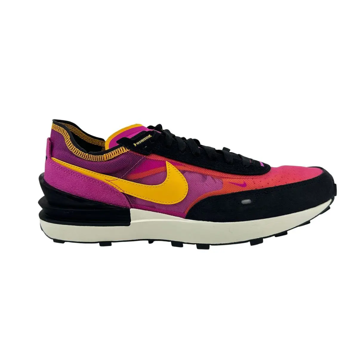 Nike Waffle One Active Fuchsia Gold Black Mens Size 11 Athletic Sneaker - Purple, Manufacturer: Active Fuchsia Gold Black