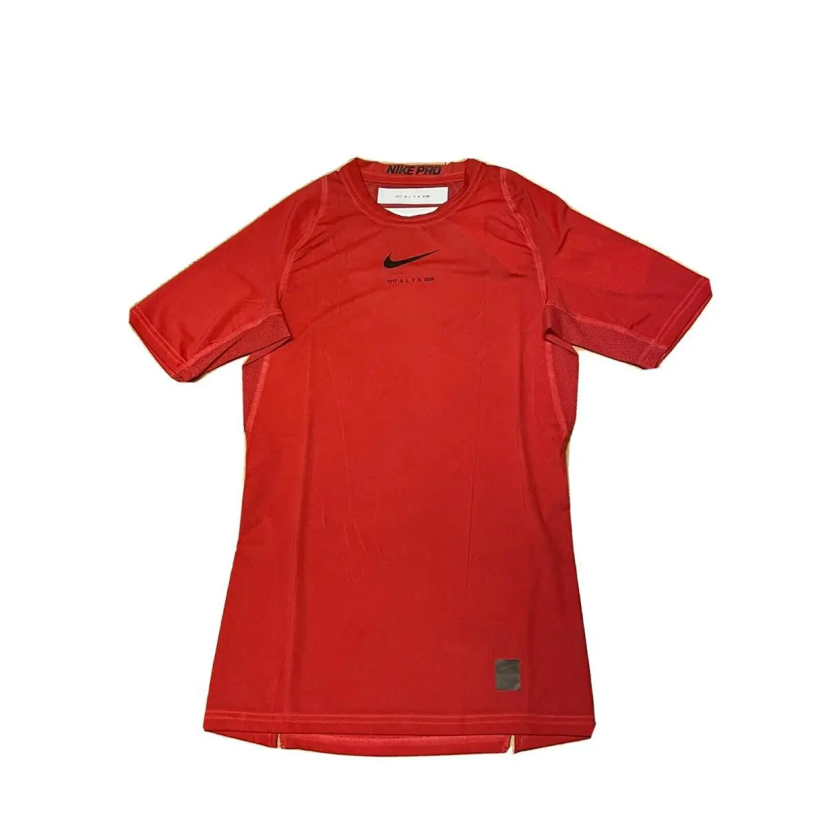 Nike 1017 Alyx 9SM Pro Compression Short Sleeve Shirt Red Size Large