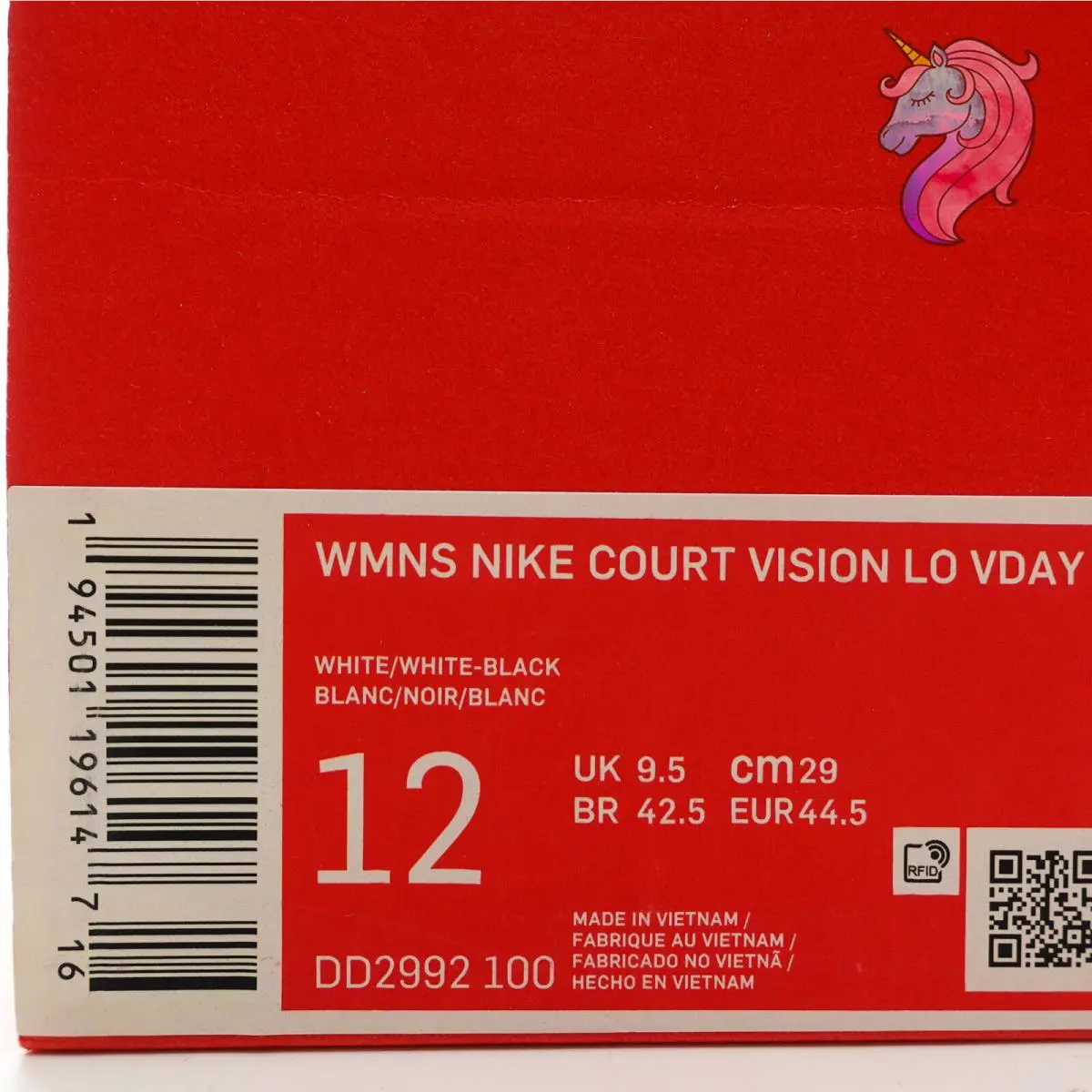 Nike shoes - Nike Court Vision Low - Court Vision Low - DD2992 100 - White, Manufacturer: White/White 9