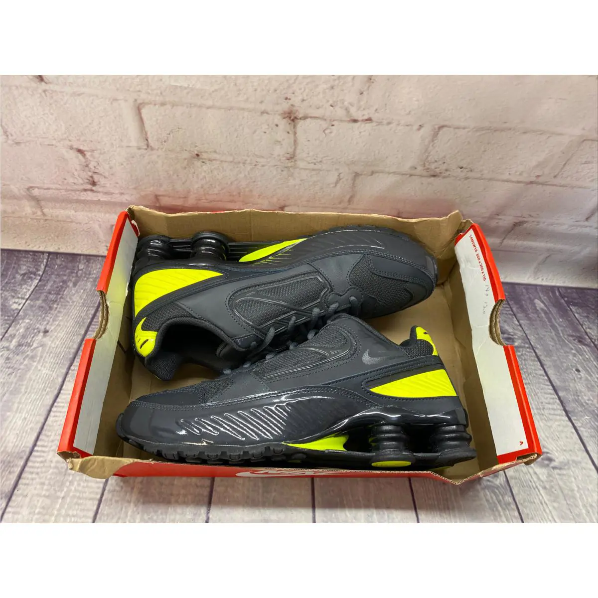 Nike shoes - Nike Shox - Shox - BQ9001-008 - Yellow, Manufacturer: Dark Smoke Grey/Lemon Venom/Black/Black (UPC: 193154390063) 9