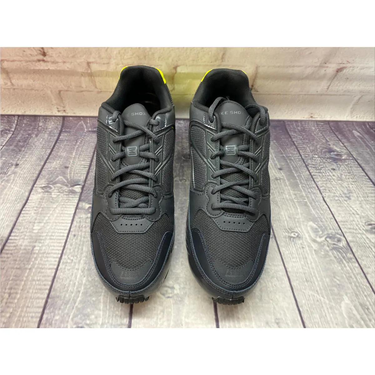 Nike shoes - Nike Shox - Shox - BQ9001-008 - Yellow, Manufacturer: Dark Smoke Grey/Lemon Venom/Black/Black (UPC: 193154390063) 2