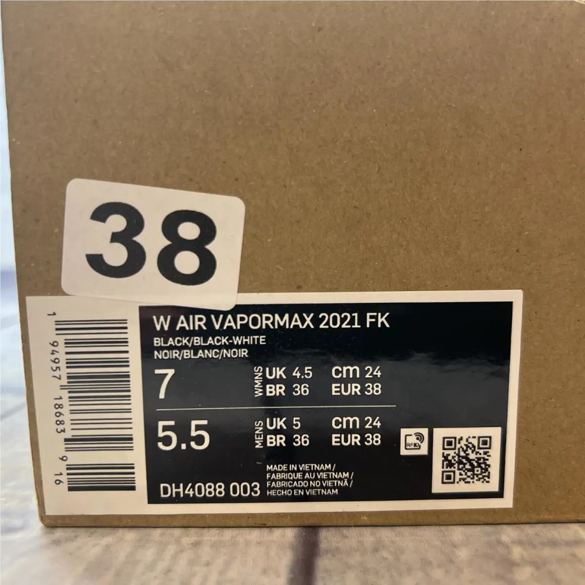 Nike shoes - Nike Air VaporMax 2021 - Air VaporMax - DH4088003 - Black (UPC: 194957186853) 10