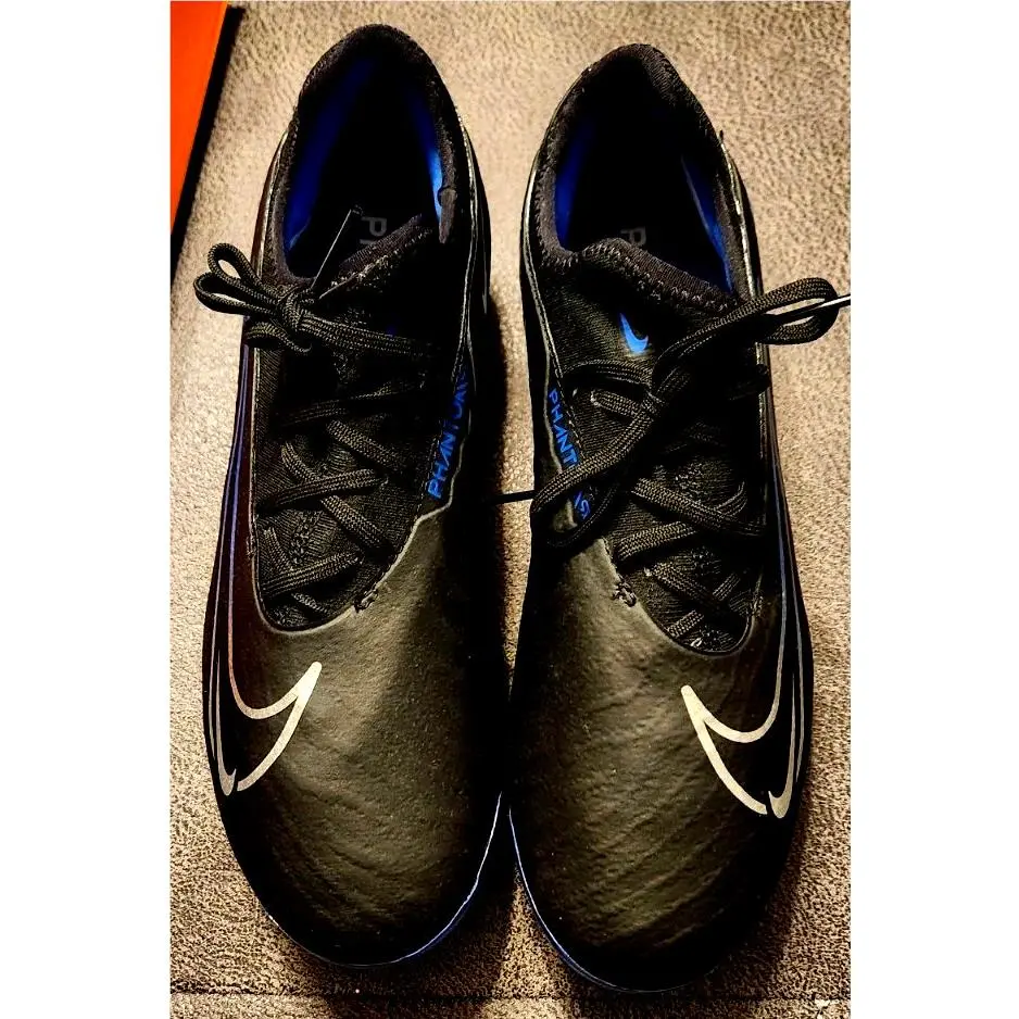 Nike Phantom GX Pro FG Black Blue Soccer Cleats DD9463-040 Men Size 7.5 Women 9