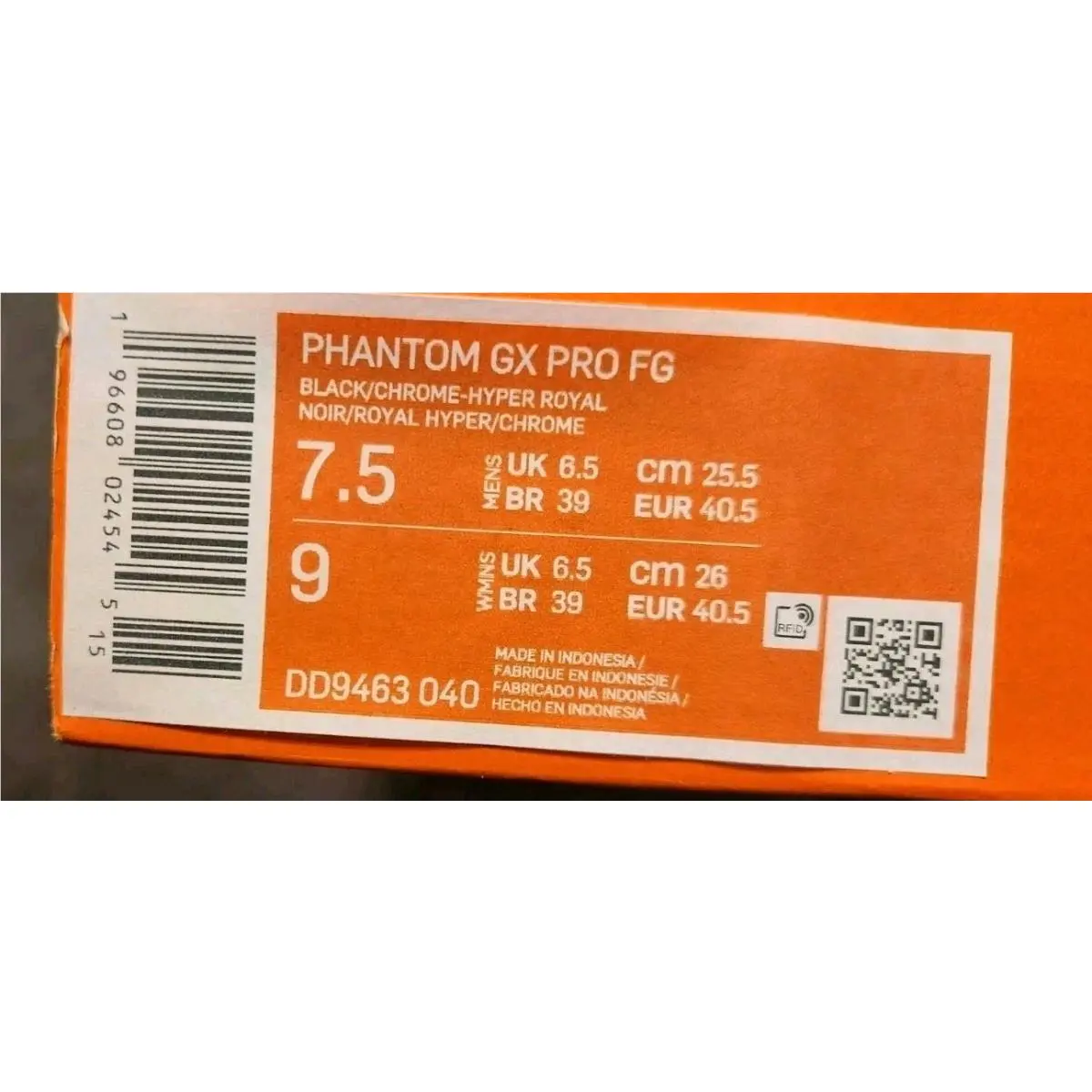 Nike shoes - Nike Phantom GX - Phantom - DD9463-040 - Black, Chrome Hyper Royal (UPC: 196608024545) 4