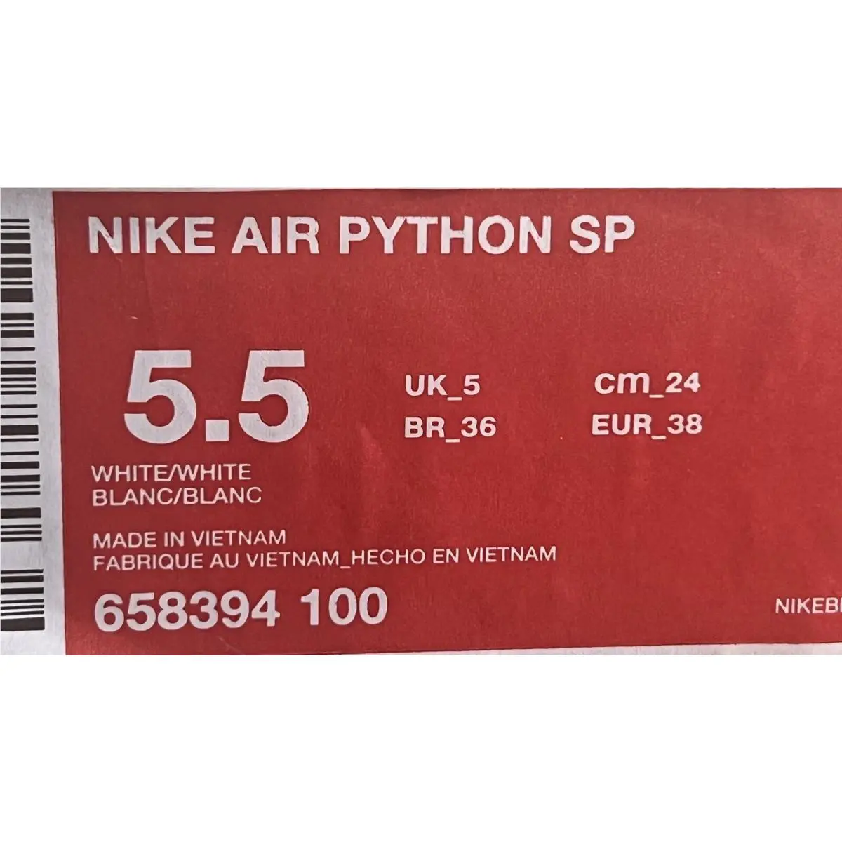 Nike shoes - Nike Air Python - Air Python - 658394-100 - White 8