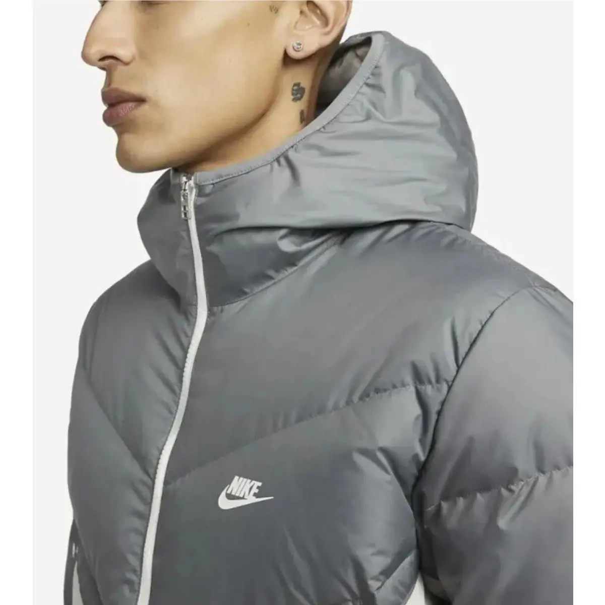 Nike clothing - Nike Sportswear Storm-Fit Windrunner Down-Fill Jac - Smoke Grey/Light Bone/Sail/Sail 1