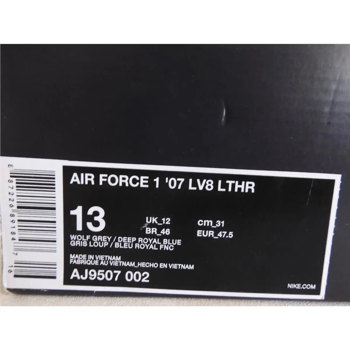Nike shoes - Nike Air Force 1 `07 LV8 - AJ9507-002 - Gray (UPC: 887226892240) 3