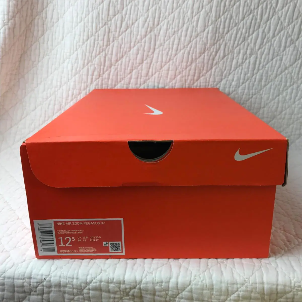 Nike shoes - Nike Air Zoom Pegasus 37 - BQ9646-103 - White/Black-Hyper Violet 9