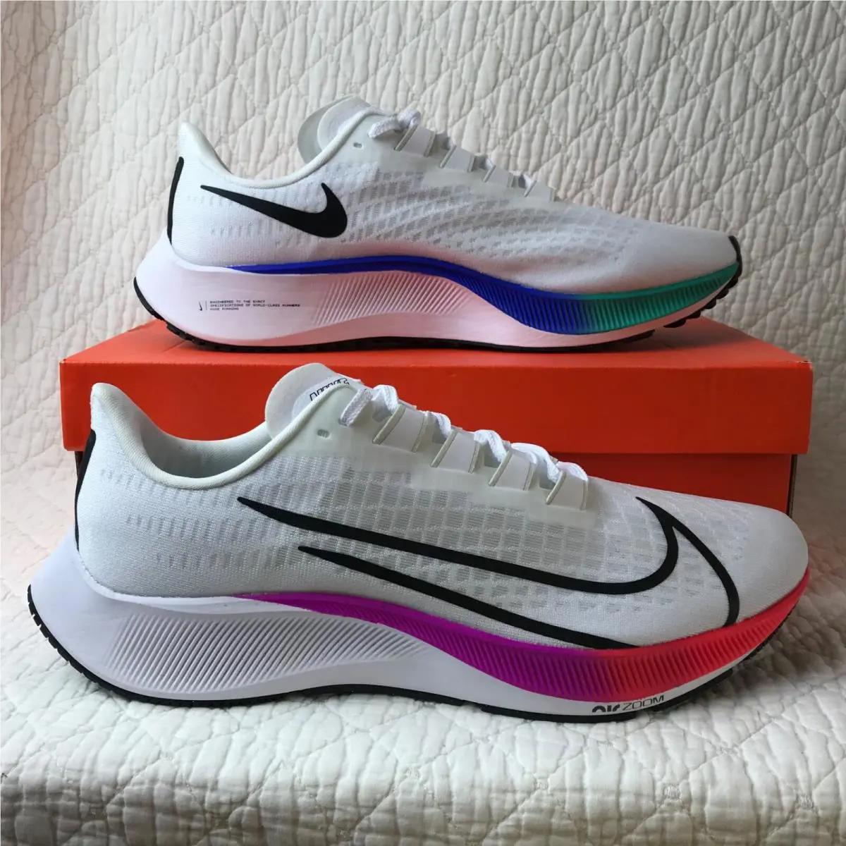 Nike shoes - Nike Air Zoom Pegasus 37 - BQ9646-103 - White/Black-Hyper Violet 0