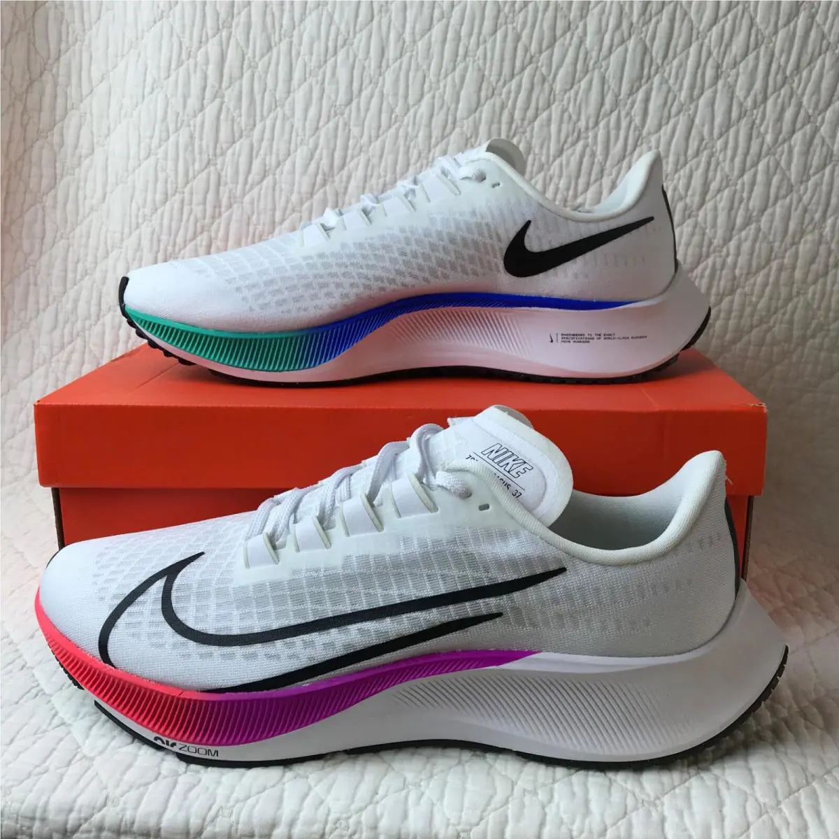 Nike shoes - Nike Air Zoom Pegasus 37 - BQ9646-103 - White/Black-Hyper Violet 1