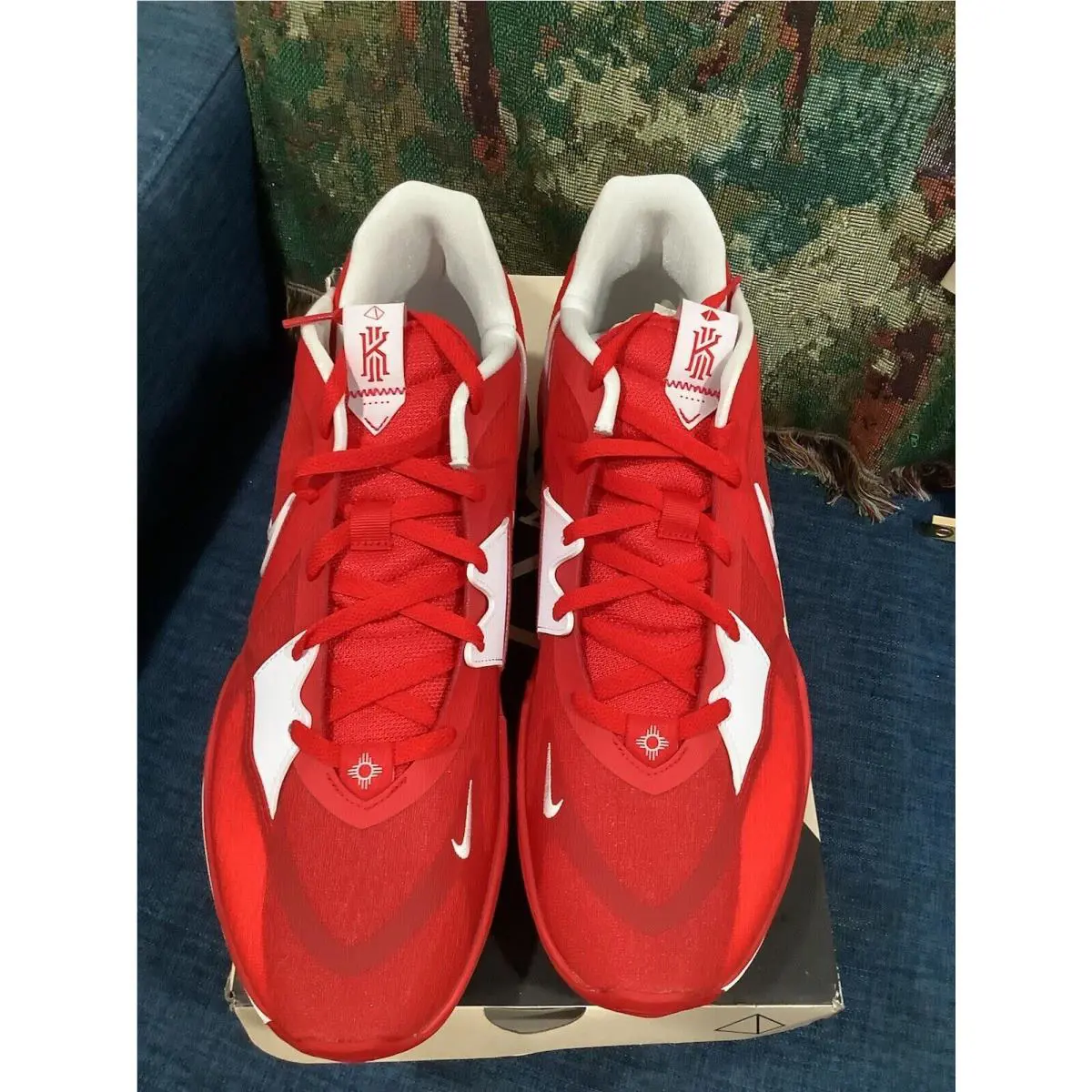 Nike shoes - Nike Kyrie Low - Kyrie Low - DX6651-602 - University Red, White 5