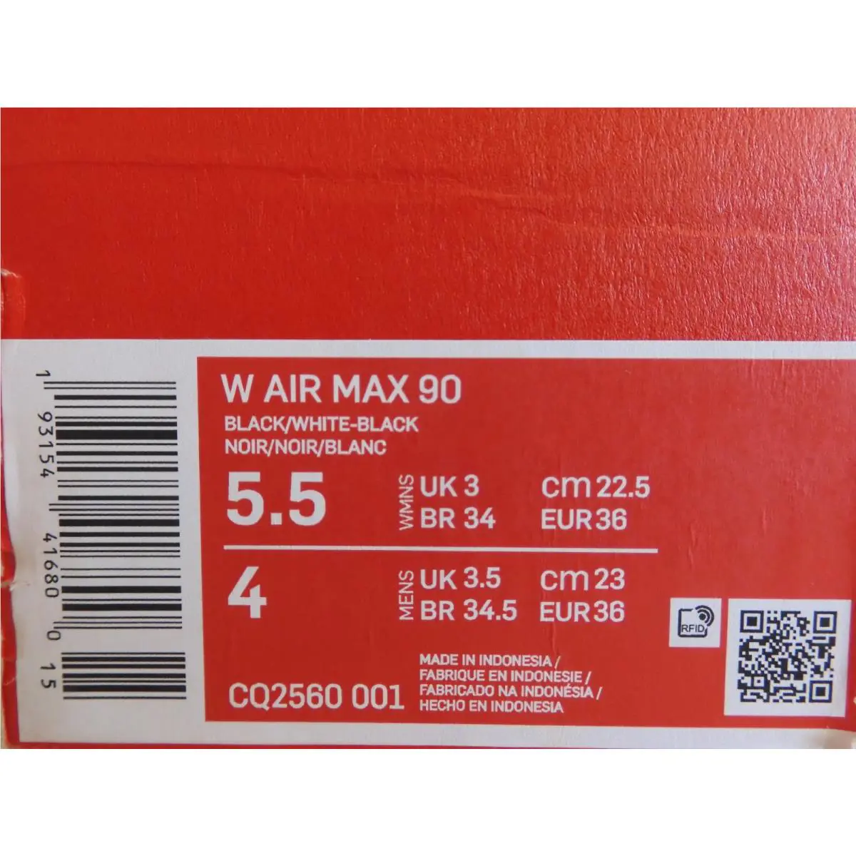 Nike shoes - Nike Air Max 90 - Air Max - CQ2560 001 - Black (UPC: 193154416800) 3