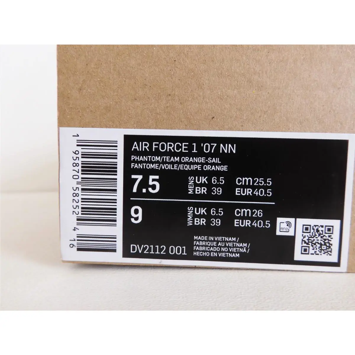 Nike shoes - Nike Air Force 1 `07 - DV2112-001 - White (UPC: 195870582524) 4