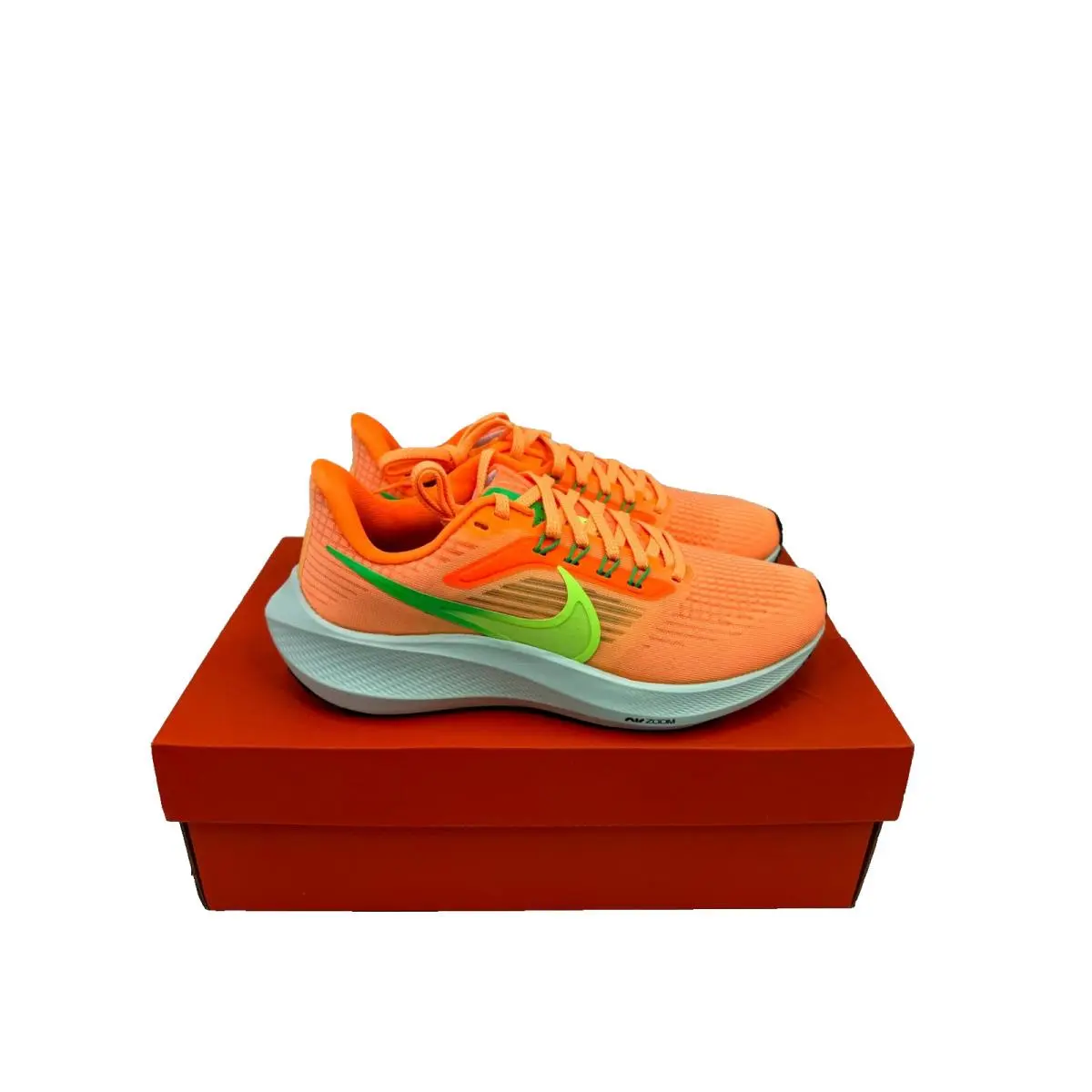 Nike Women`s Sz 6.5 Air Zoom Pegasus 39 Peach Cream Ghost Green DH4072-800 - Orange