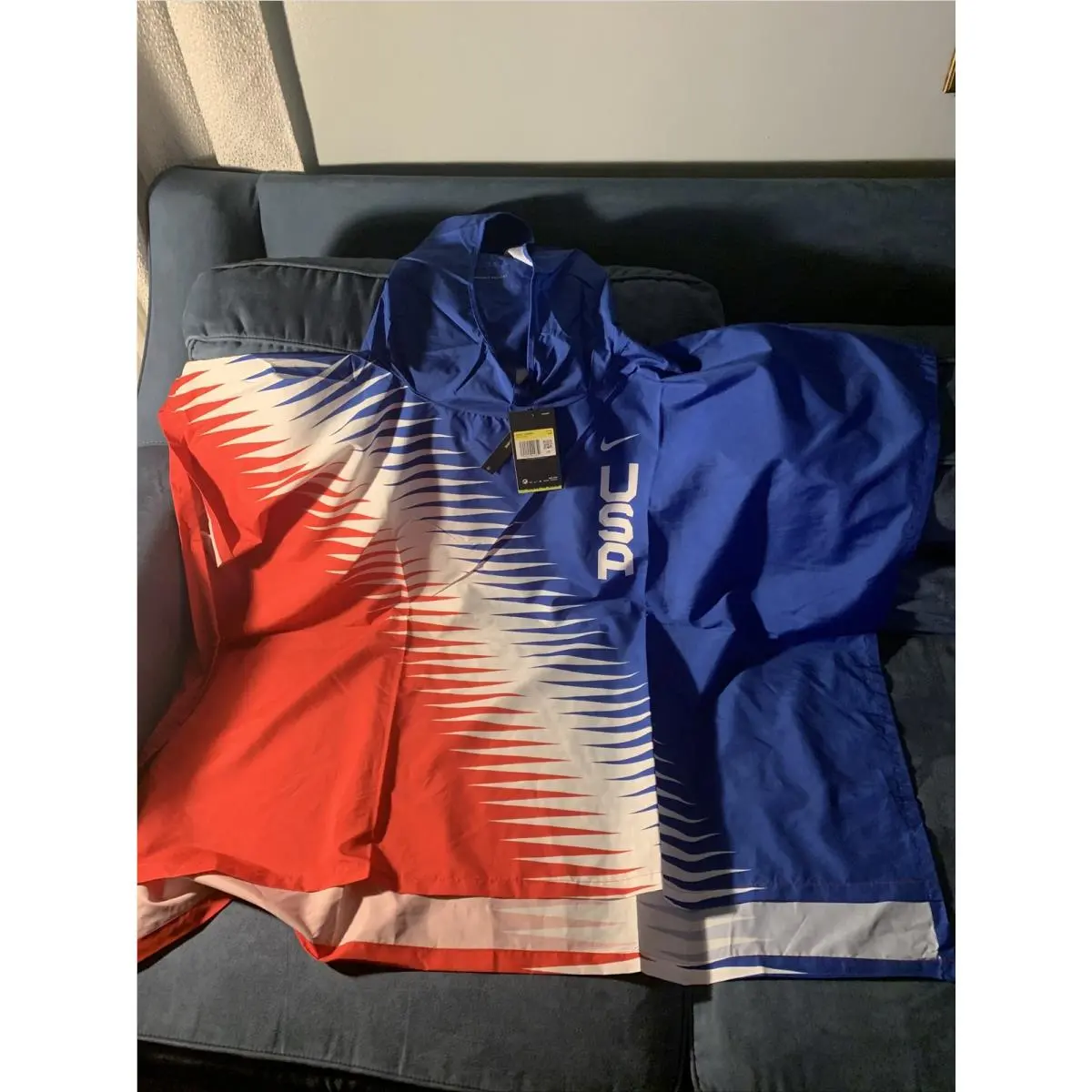 Nike Unisex Usa Team Marathoner Repel Jacket CV0431-657 S/m