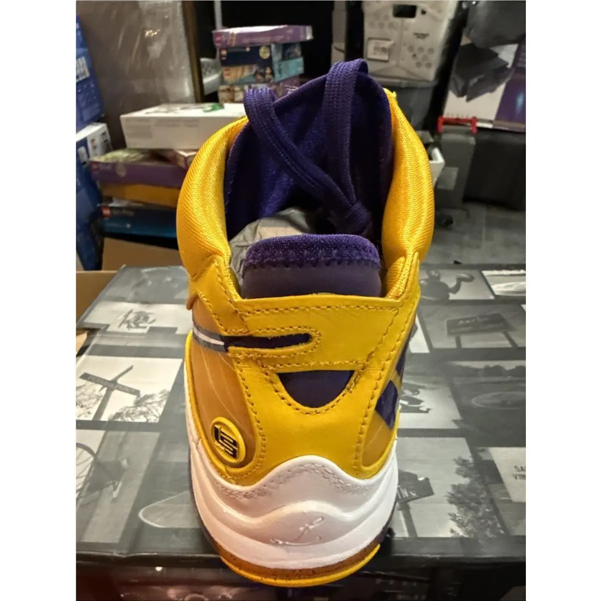 Nike shoes - Lebron VII 7 - Lebron VII - CW2300-500 - White Purple Gold, Manufacturer: White Purple Gold 5