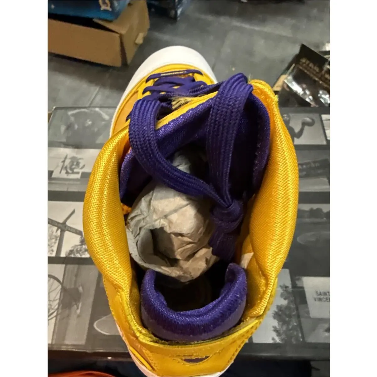 Nike shoes - Lebron VII 7 - Lebron VII - CW2300-500 - White Purple Gold, Manufacturer: White Purple Gold 6