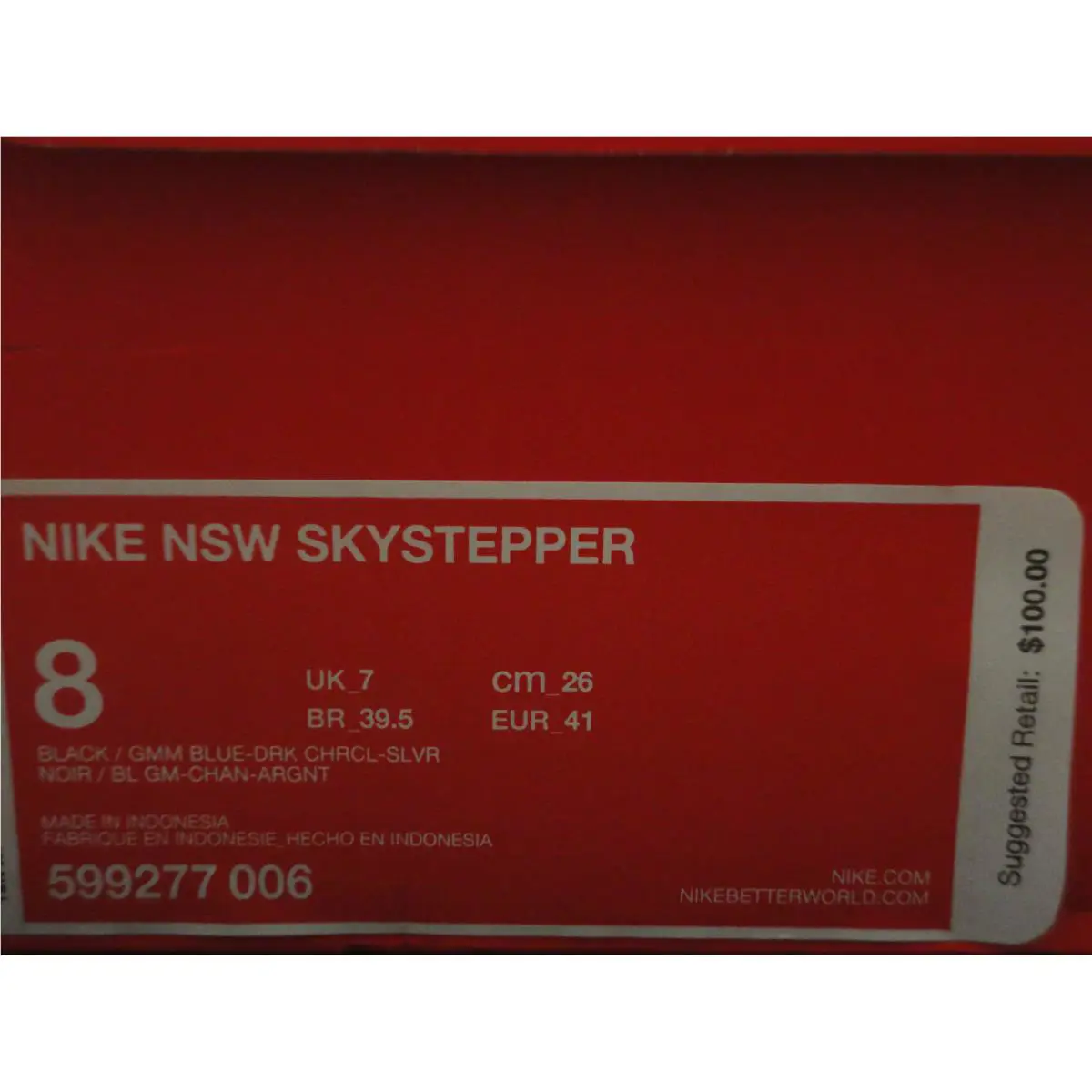 Nike shoes - NSW Skystepper - NSW Skystepper - 599277 006 - Black, Manufacturer: Black / Gmm Blue - Drk Chrcl - Slvr (UPC: 091209903537) 4