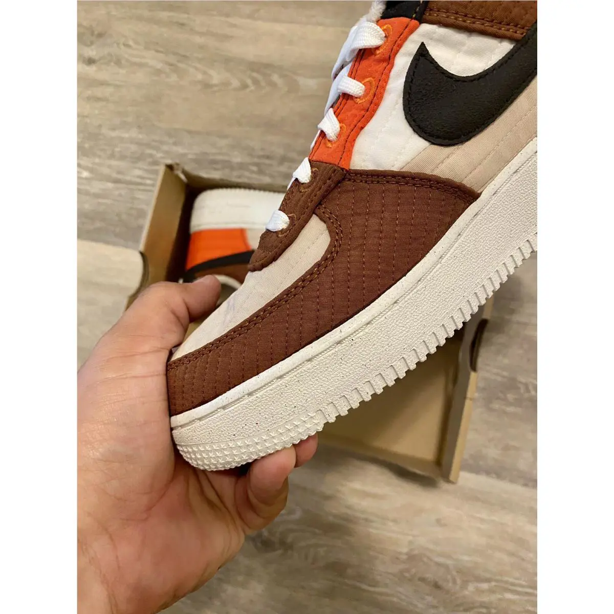 Nike shoes - Nike Air Force 1 - Air Force - DH0775-200 - Rattan-Pecan-White (UPC: 195243800231) 2