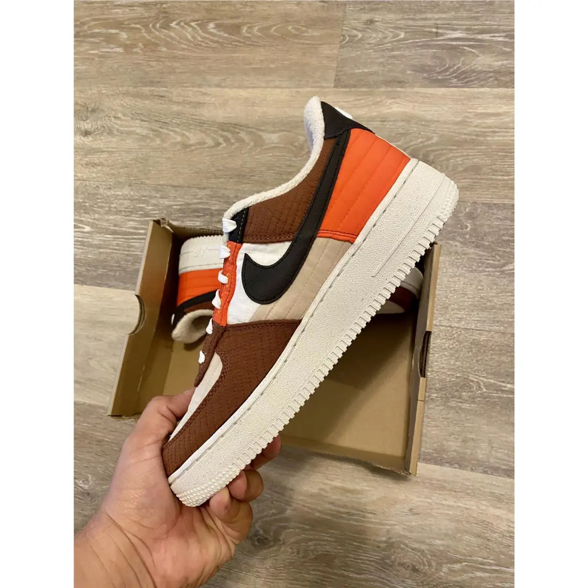Nike shoes - Nike Air Force 1 - Air Force - DH0775-200 - Rattan-Pecan-White (UPC: 195243800231) 3