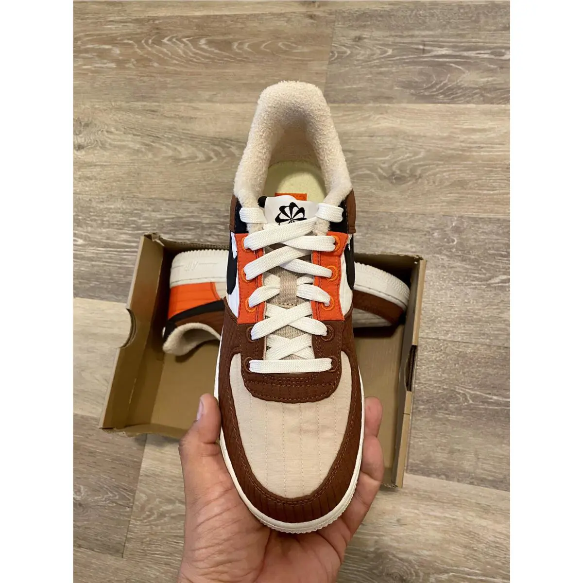 Nike shoes - Nike Air Force 1 - Air Force - DH0775-200 - Rattan-Pecan-White (UPC: 195243800231) 4