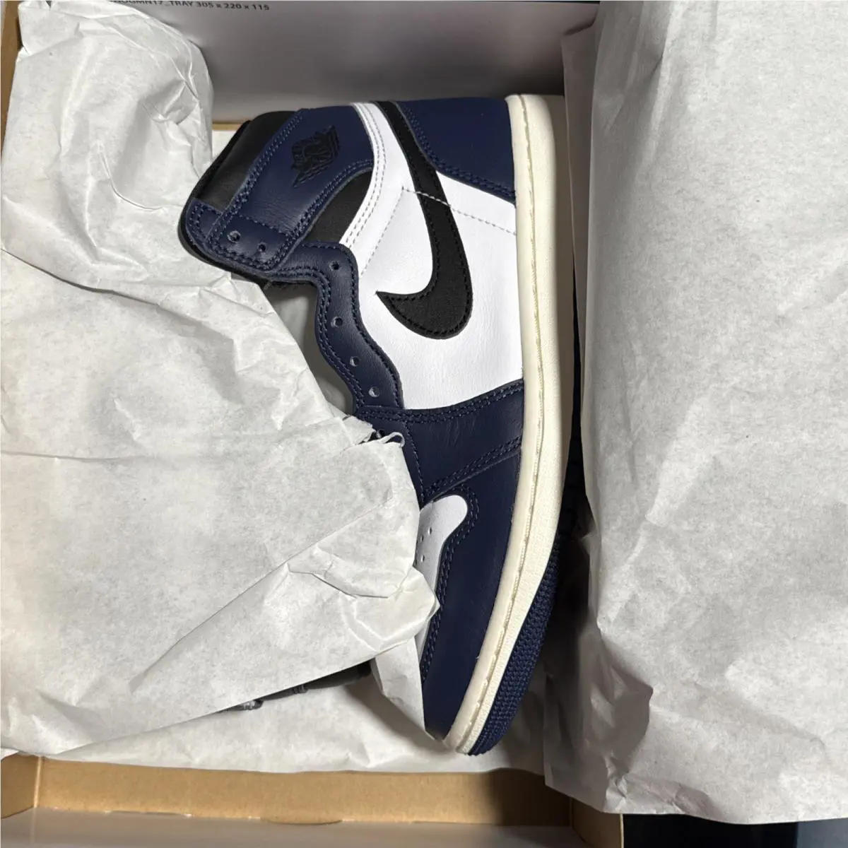 Nike shoes - Air Jordan 1 - Air - DZ5485-401 - Blue, Manufacturer: Midnight Navy/Black/White/Sail (UPC: 197597023830) 10