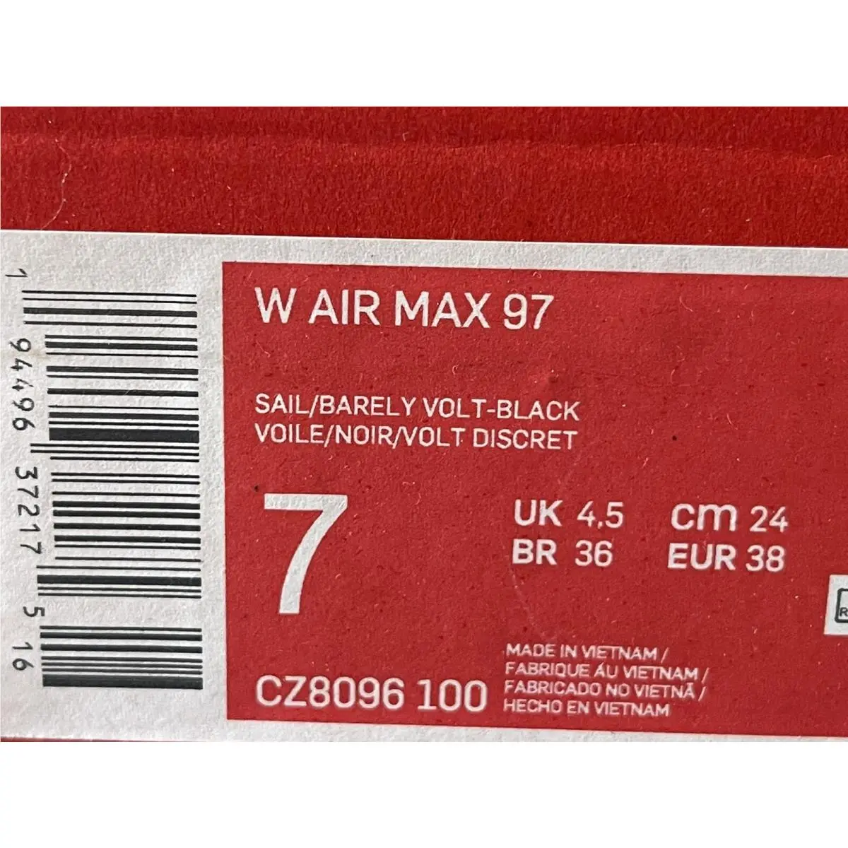 Nike shoes - Air Max 97 - Air Max - CZ8096-100 - Black (UPC: 0194496372175) 6