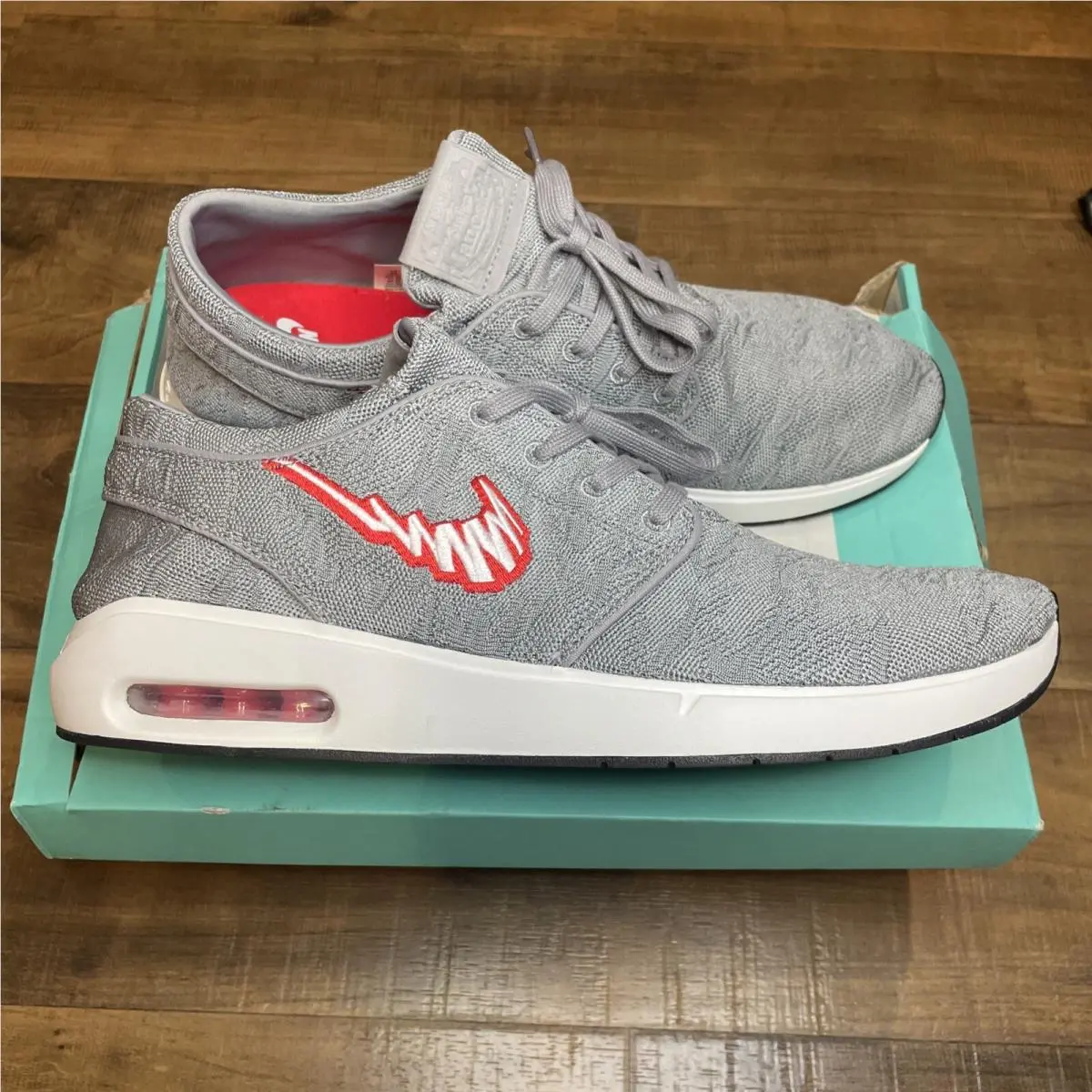 Nike SB Air Max Janoski 2 Particle Gray Skate Shoe AQ7477 008 Mens Size 7 - Gray, Manufacturer: Particle Grey/Summit White