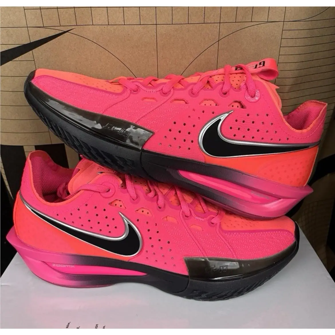 Nike Air Zoom G.t. Cut 3 Hyper Pink Punch Black Nby DV2913-600 Men Size 14